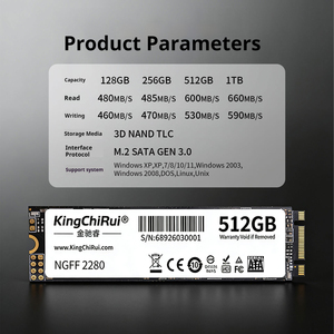 قرص تخزين داخلي SSD بتقنية NGFF M.2 SATA، يعمل في درجات حرارة واسعة، سعات 128 جيجابايت/256 جيجابايت/512 جيجابايت/1 تيرابايت، مناسب لأجهزة الكمبيوتر المحمولة والمكتبية - Product Image 6