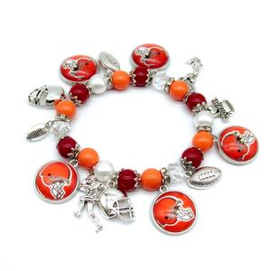 2026 Nieuwe Aanwinsten 32 Voetbalteams Sport Rekbaar Charm Armband Voetbal Basketbal Armbanden Sieraden Sport Team Armband - Product Image 6