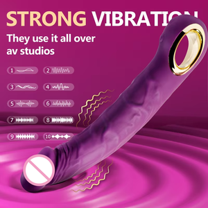 Vibratore di stimolazione anale alimentato USB per le donne realistico Dildo bacchetta con G-Spot e massaggiatore clitoride per il piacere femminile - Product Image 2