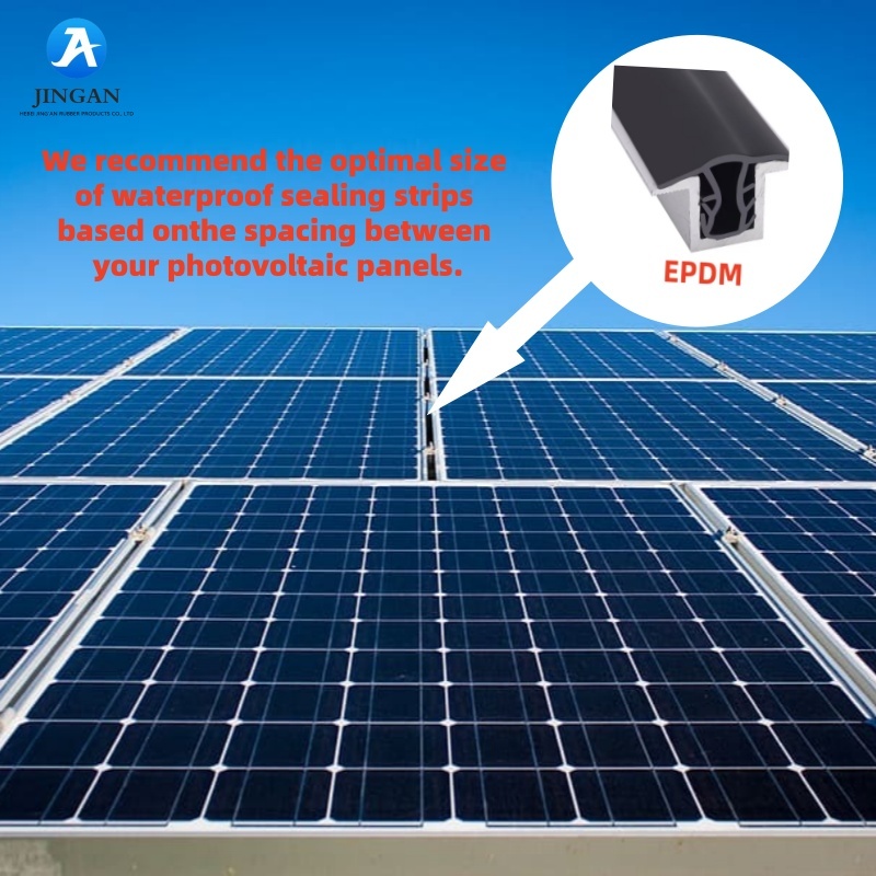 T-shaped Solar Photovoltaic Panel Sealing Strip EPDM Movable House Filling Waterproofing Sound Insulation Silicone Rubber Strip · image 5