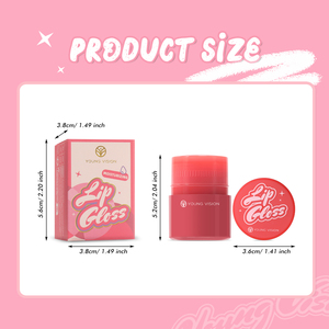 JOVEN VISIÓN Brillo de labios de 6 colores con brillo de labios de color hidratante sin maquillaje de aceite de labios floreciente - Product Image 6