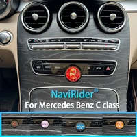 Pour Mercedes Benz Classe C W205, nouvelle horloge intelligente avec chronomètre, écran LCD ABS 12,3 pouces, tableau de bord, intérieur de voiture, boussole centrale