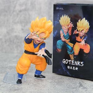 Ensemble de figurines d'anime DBZ Super Saiyan Goten & Trunks, pose de combat Kamehameha, statue de collection, modèle en PVC, jouet pour les fans d'anime - Product Image 3