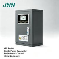 Pengontrol Pompa Air Besi Panel Kontrol Pompa Tahan Lama Penggunaan Komersial Tekanan Rendah Bertenaga Listrik LCD OEM Otomatis Penuh