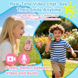 วิทยุสื่อสารแบบวิดีโอ 2 ชิ้น สำหรับเด็ก ของเล่นแคมป์ปิ้ง อุปกรณ์สายลับ เกมกลางแจ้งสำหรับครอบครัว เล่นซ่อนหา - Product Image 2