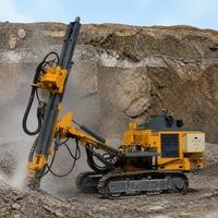 Foreuse DTH sur chenilles Kaishan KG420B - Machine de forage DTH à essence, profondeur de forage 20m, mobile pour le dynamitage en carrière ouvert
