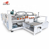 Máquina Plegadora y Encoladora de Cartón Corrugado de Doble Lámina con Control PLC, 6 Servomotores, Guía Lineal de Husillo de Bolas y Adhesivo Caliente/Frío, Modelo 2400