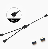 Kabel Sinkronisasi Motherboard Komputer 12V RGB 4-pin 1,5 meter Kabel Ekstensi 5V ARGB 3-pin 1,3 meter