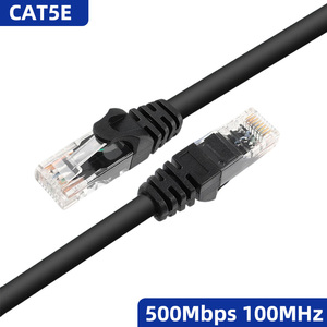 สายแพทช์อีเธอร์เน็ต Cat5e UTP แบบกลม หุ้ม PVC  สายอลูมิเนียมหุ้ม CCA  ความยาว 0.5ม.-100ม. ขายส่งจากโรงงาน - Product Image 1