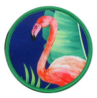 Patch de sublimation personnalisé pas cher avec bordure brodée, patchs de sublimation personnalisés thermocollants pour vêtements, sans MOQ