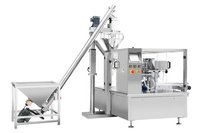 Machine de remplissage automatique à vis sans fin pour poudres (maïs, blé, riz, amandes, poivre noir)