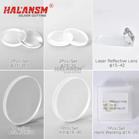 HALANSM 1 buah/set WSX Precitec Fiber 1064nm 30-50mm Dia. Lensa Cekung Cembung Tunggal untuk Kepala Tabung Laser Kolimasi Peralatan Baru