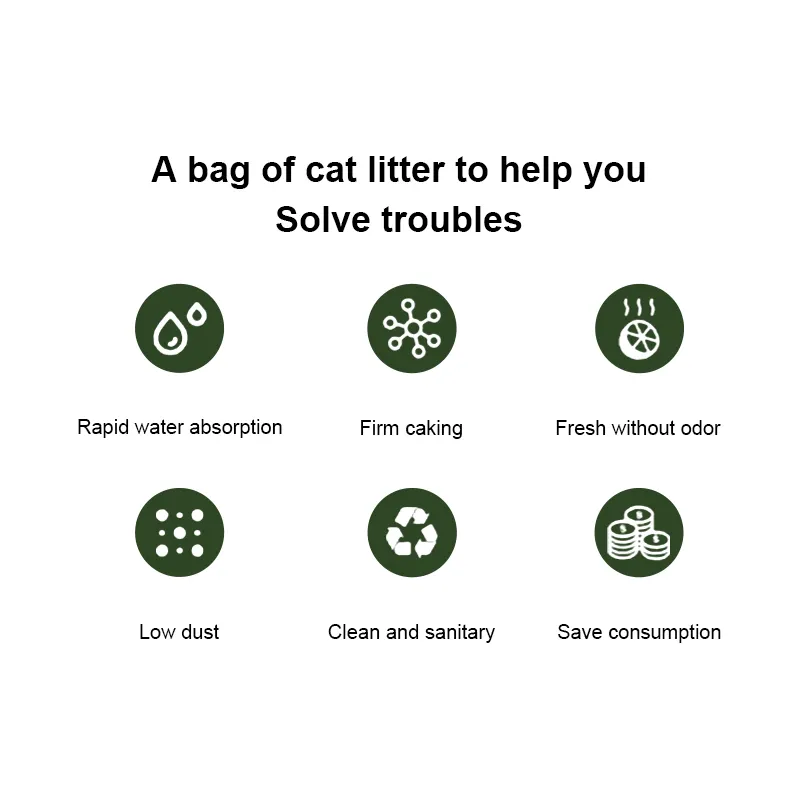 Wholesale Pet Shop Product Odor Control Strong Clumping Bentonite Cat Litter