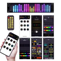Pantalla Publicitaria LED Flexible Multicolor a Prueba de Agua IP65 con Control Remoto Bluetooth de 5V para Automóvil, Camioneta y Furgoneta