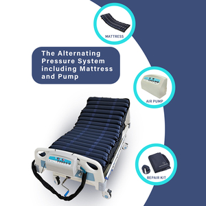 Cama de <span class=keywords><strong>hospital</strong></span> Senyang impermeable azul ondulación resistente alivio de presión con colchón de espuma viscoelástica - Product Image 2