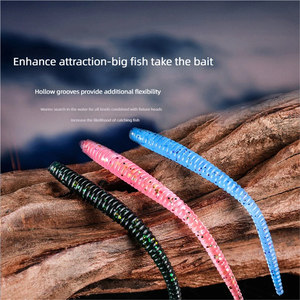 Leurre souple artificiel en forme de ver <span class=keywords><strong>pour</strong></span> <span class=keywords><strong>la</strong></span> pêche en mer, avec hameçon, yeux rouges, en ABS, <span class=keywords><strong>pour</strong></span> <span class=keywords><strong>la</strong></span> truite - Product Image 5