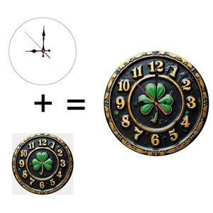 Round Wooden Wall <b>Clock</b> 25cm Quiet <b>Movement</b> Office Study Meeting Room Decor - Product Image 5