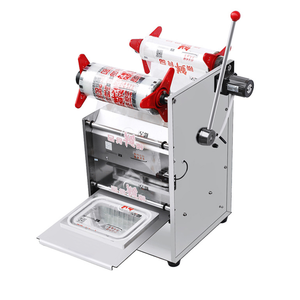 Box Packing Manual Fast Food Tray Sealing Machine/semi automatic lunch box food tray sealing packing machine