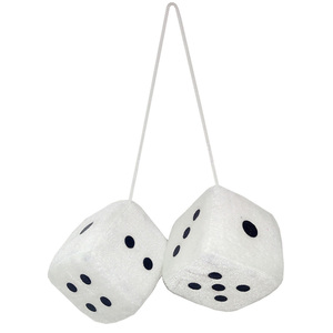 Bán Buôn Giá Rẻ Màu Xanh Lá Cây <span class=keywords><strong>Fuzzy</strong></span> Plush <span class=keywords><strong>Dice</strong></span> Hàng Tồn Kho Đồ Chơi Treo - Product Image 5