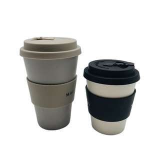 Tasse écologique 10 ml sans BPA 16OZ en bambou naturel, gobelet à <span class=keywords><strong>emporter</strong></span> avec couvercle, café à <span class=keywords><strong>emporter</strong></span> - Product Image 1