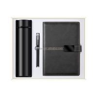 Coffret cadeau carnet personnalisable avec enseigne, stylo et bouteille isotherme Cadeaux de bureau d'entreprise