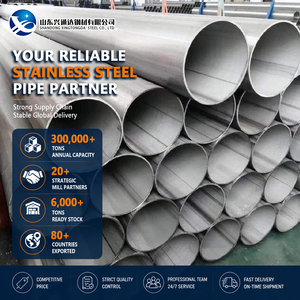 ASTM Standard 317L No.4 Finish 60.3mm x 4mm Sch80 Hot Rolled Stainless Steel Pipe for Desalination Plant - Product Image 1