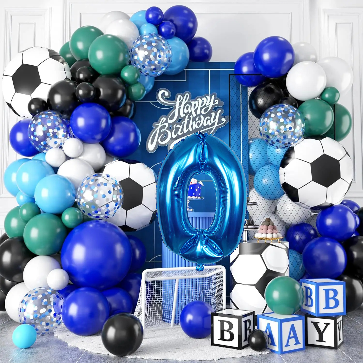 40 Inch Number 27 Black Crown Balloon Set - 27th Birthday Party Decorations With Gold Crown Design