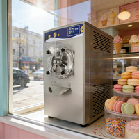 Fabricant de glace à la crème dure aux fruits et au lait en acier inoxydable certifié CE, 8L, congélateur commercial de table, certifié Energy Star, 15 minutes