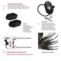 Luces LED RGBW para Camiones, Barcos, ATV y SUV, Controladas por Aplicación, Color Blanco Puro, en Oferta