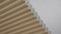 Stores filtrants alvéolaires unis en tissu à double couche de polyester écologique intégré, durables et anti-UV