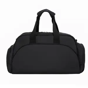 Bolsa de fitness con separación en seco y húmedo, bolso de hombro de viaje, de doble uso, deportiva, para natación, grande, de nailon, con logotipo impreso, novedad