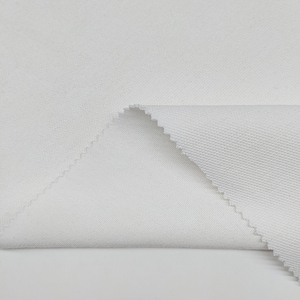 Tissu en maille CVC personnalisé, 85% polyester recyclé, 10% coton biologique, 5% élasthanne, tissu en maille piqué pour t-shirt - Product Image 5