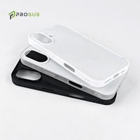 Prosub 2d Sublimation pour étui de téléphone Iphone 16 TPU avec couverture de téléphone portable vierge en feuille d'aluminium