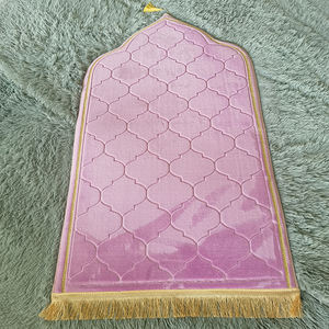 Tappetino da preghiera per tappeto da preghiera per adulti con spugna spessa confortevole con Design in rilievo per la preghiera musulmana - Product Image 1