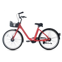 Vélo urbain à cadre bas, compatible avec les jupes, à vitesse unique, pour opérateurs de vélo-partagé fiables, idéal pour les seniors