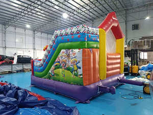 All'ingrosso Xinyue Unisex PVC gonfiabile Clown buttafuori Combo 5.5x5m castello per bambini all'interno/all'aperto trampolino di attrazione 4 anni - Product Image 5