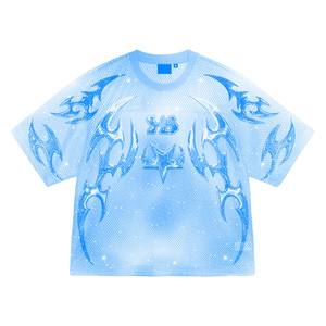 Personnalisez votre marque Sublimation Print Classic Retro Football Casual T-shirt 100% Polyester Boxy Fit American Football Fan Jersey - Product Image 3