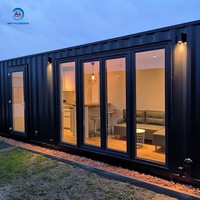 Maison conteneur 40 pieds Conteneur d'expédition préfabriqué Hôtel Maison conteneur préfabriquée Maisons modulaires de luxe