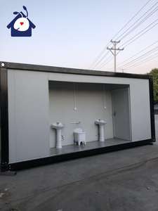 ภาชนะที่ถอดออกได้สำหรับบ้านห้องน้ำสำนักงานภาชนะ20FT แบบแยกส่วนทำจากเหล็ก - Product Image 6