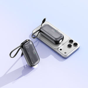 Nieuwjaarscadeaus 2026: mini draagbare 5000Ah capsule powerbank met PD22.5W snellader, LED-scherm & zaklamp - Product Image 3