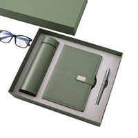 Coffret Cadeau d'Affaires de Luxe : Thermos en Acier Inoxydable avec Affichage Intelligent de la Température, Carnet en Cuir, Logo Personnalisé – Cadeau d'Entreprise Exécutif