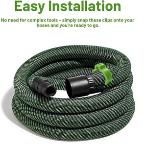 Festool 27mm Green Cable Clamp Vacuum Hose Clamp Cable Management Clamp <b>Hook</b> Type Durable - Product Image 4