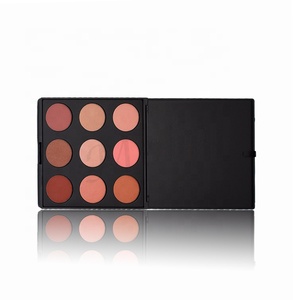 Palette de fard à joues professionnelle pour le maquillage du visage, 9 couleurs, kit de fard à joues à marque privée - Product Image 6