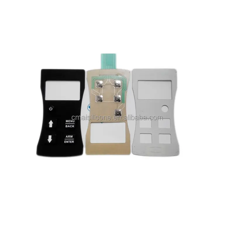 Карбоновый переключатель для таблеток Rosh 894, заводская цена, сенсорная кнопка, мембранная панель, пульт дистанционного управления, Стандартный силиконовый