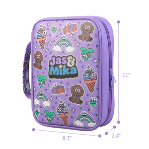 Borsa bibbia personalizzata di moda all'ingrosso con copertina del libro in pelle con cerniera per le donne - Product Image 3