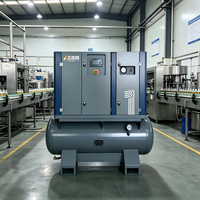 Compresseur d'air à vis portable 4-en-1 Nanxiang 30kW 40HP PM VSD, pression stable, débit d'air élevé avec réservoir et sécheur intégré