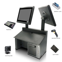 POS-монитор ABS 1220 с 12-дюймовым емкостным сенсорным экраном, четырехъядерным процессором, SSD, термопринтером 58 мм, Wi-Fi 6, Bluetooth 5.2, кассовый аппарат