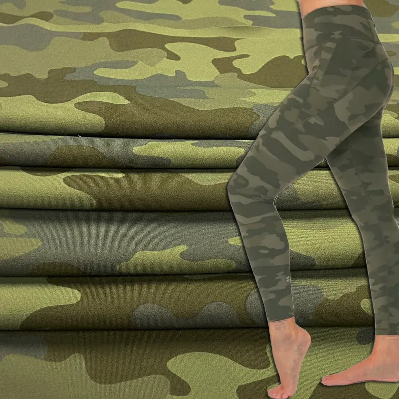 Camouflage Naked Skin Feeling Jacquard Dye Mittelschwerer Stoff Gym Fitness Leggings Lulu lemon Buttery Soft Fabric