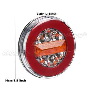 ไฟท้ายรถพ่วง LED 12 ดวง 24V ไฟเบรก ไฟเลี้ยวแบบไหล ไฟท้ายรถยนต์ รถบัส รถคาราวาน รถแคมป์เปอร์ รถบรรทุก รถแทรกเตอร์ - Product Image 6