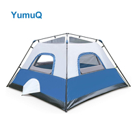 YumuQ Offre Spéciale 4 saisons étanche extérieur luxe cabine pliante tente famille Camping pour 5 personnes